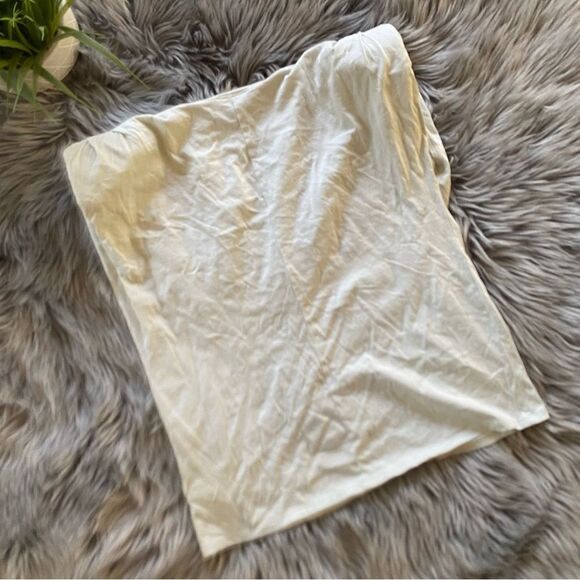 Express Green Crew Neck Shoulder Padded Muscle Tee, S - Picture 7 of 12